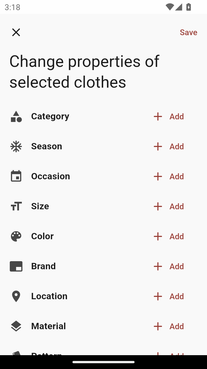 Organize your closet by category, color, season, etc...